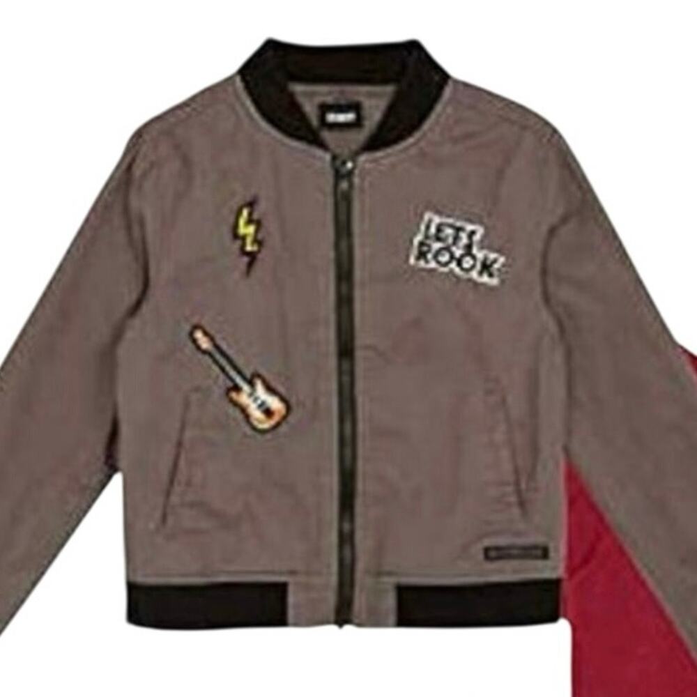 Hudson Bomber Jacket Size 5 with Fun Patch Details